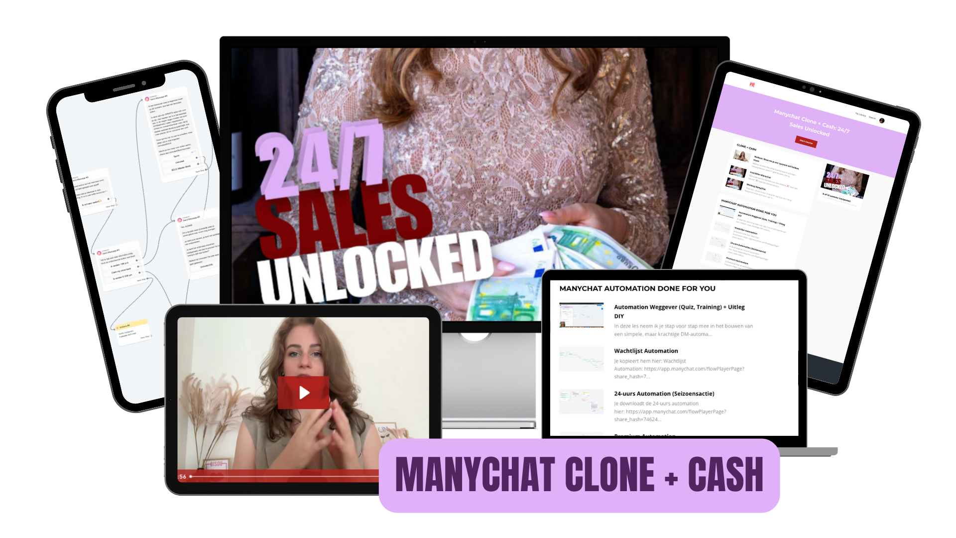 manychat clone cash liggend